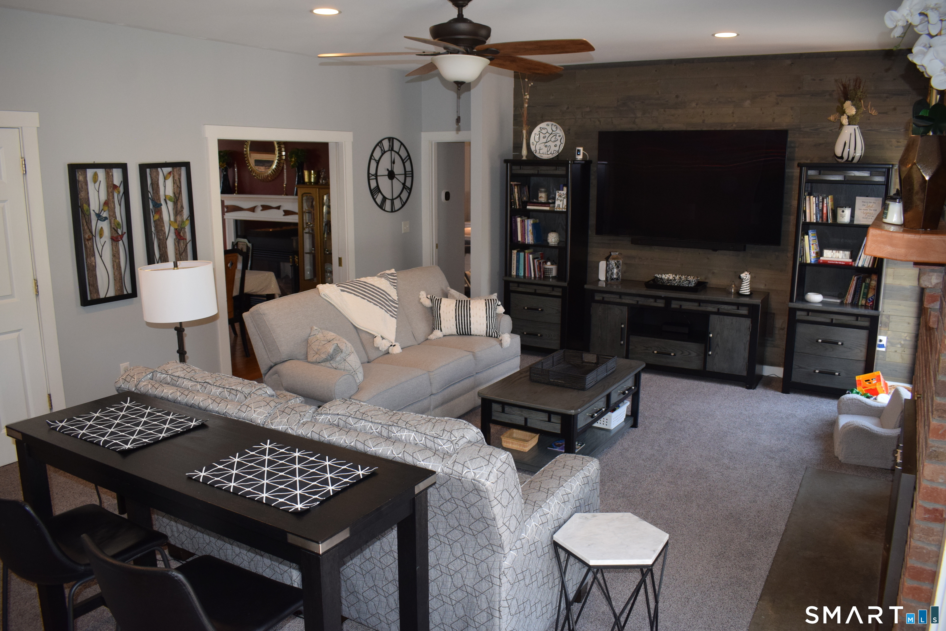 135 Scotland Road Sprague, CT 06330 - Photo 13 of 38 VIEW FROM KITCHEN TO FAMILY ROOM