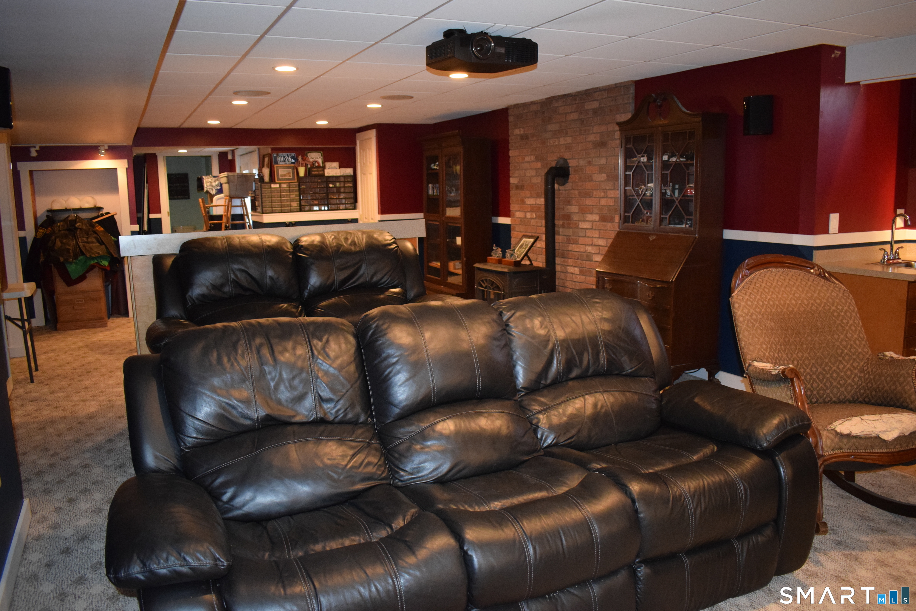 135 Scotland Road Sprague, CT 06330 - Photo 35 of 38 LOWER LEVEL HIGH END MOVIE THEATER