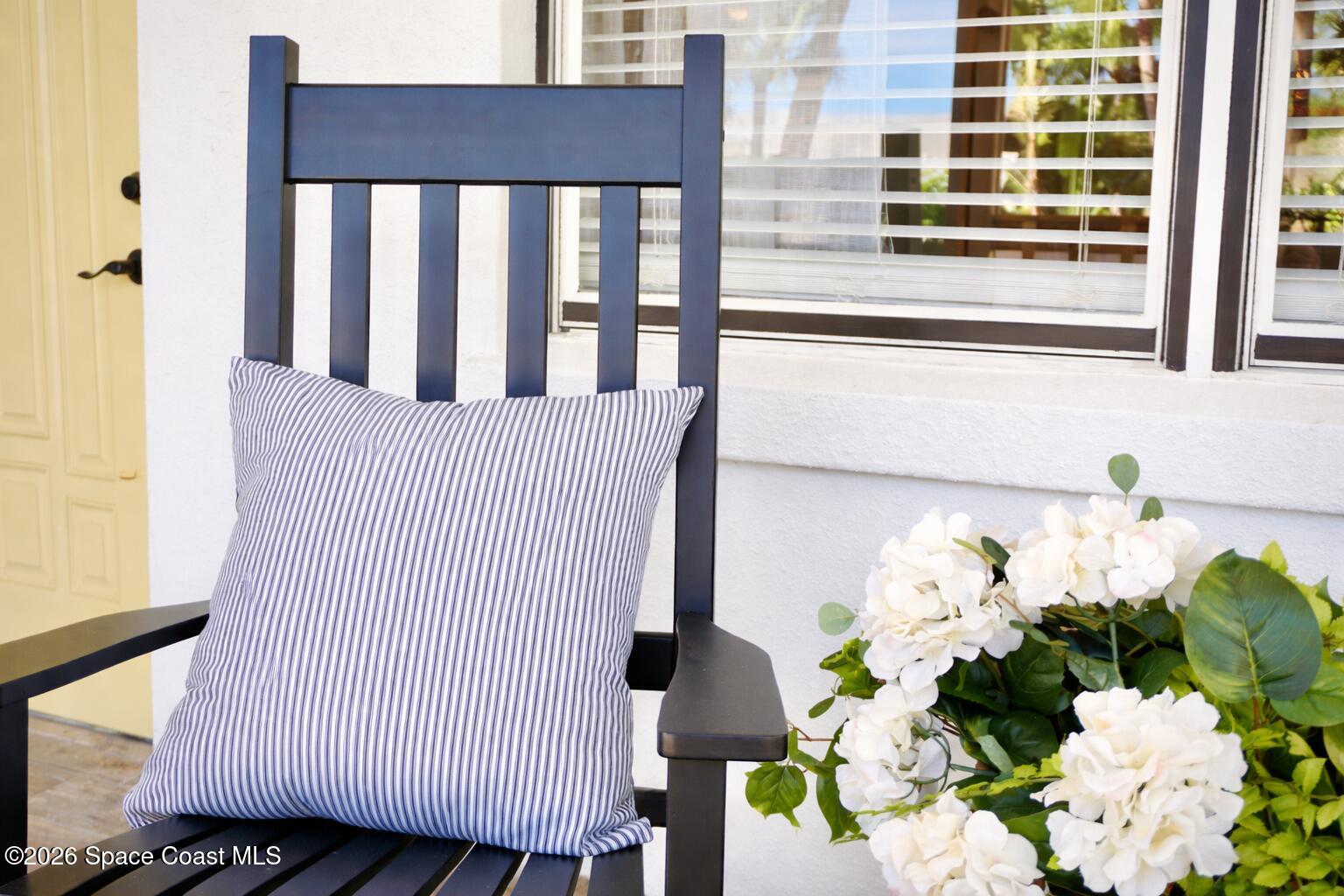 804 Oak Street Melbourne Beach, FL 32951 - Photo 21 of 51 a view of a balcony with a potted plant