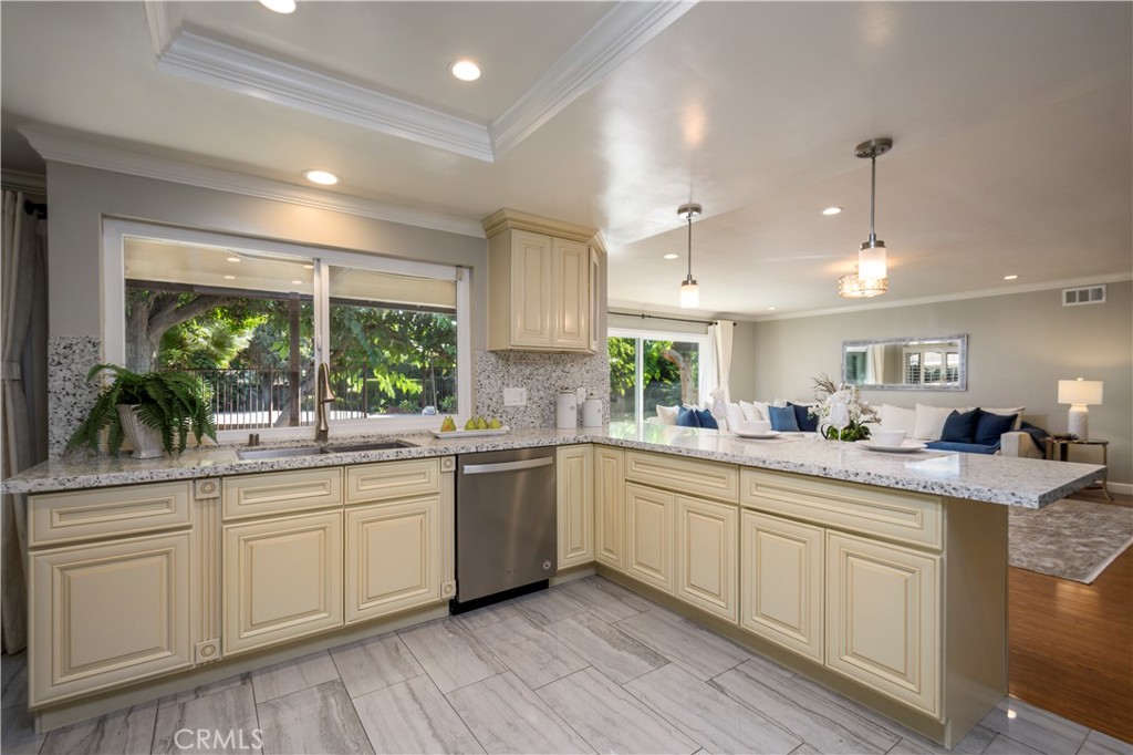 452 West Winnie Way Arcadia, CA 91007 - Photo 8 of 25 a kitchen with sink cabinets and wooden floor