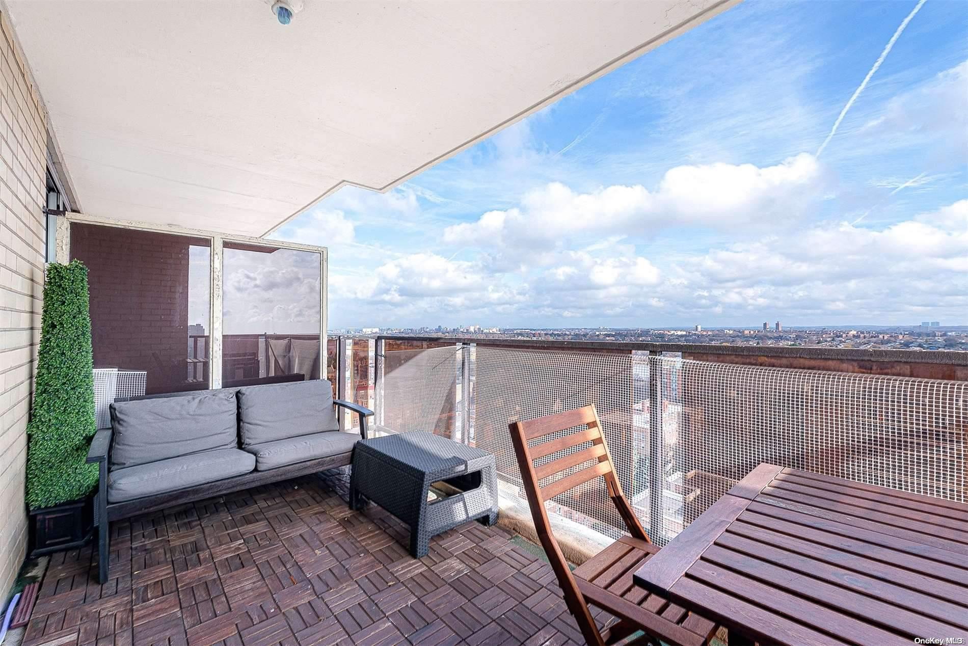 110-11 Queens Boulevard, Unit 20K Queens, NY 11375 - Photo 11 of 35 a view of a terrace with furniture