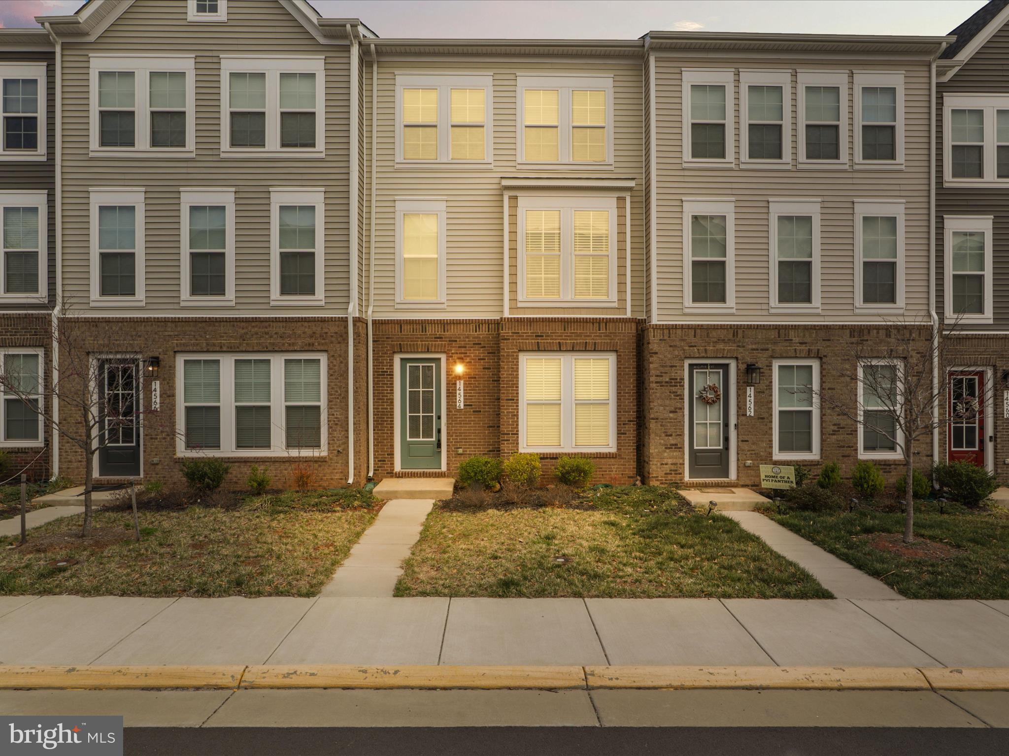 a front view of a house