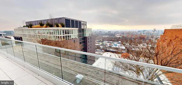 a view of balcony with city view