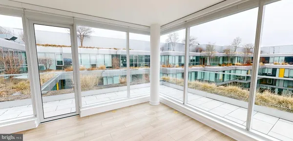 a view of a room with window