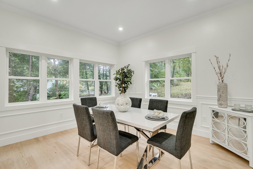 22 Estabrook Road Lexington, MA 02421 - Photo 15 of 35 a view of a dining room with furniture window and outside view