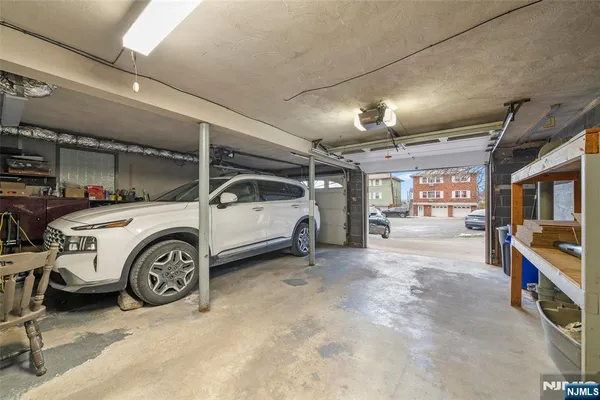 a view of a car garage