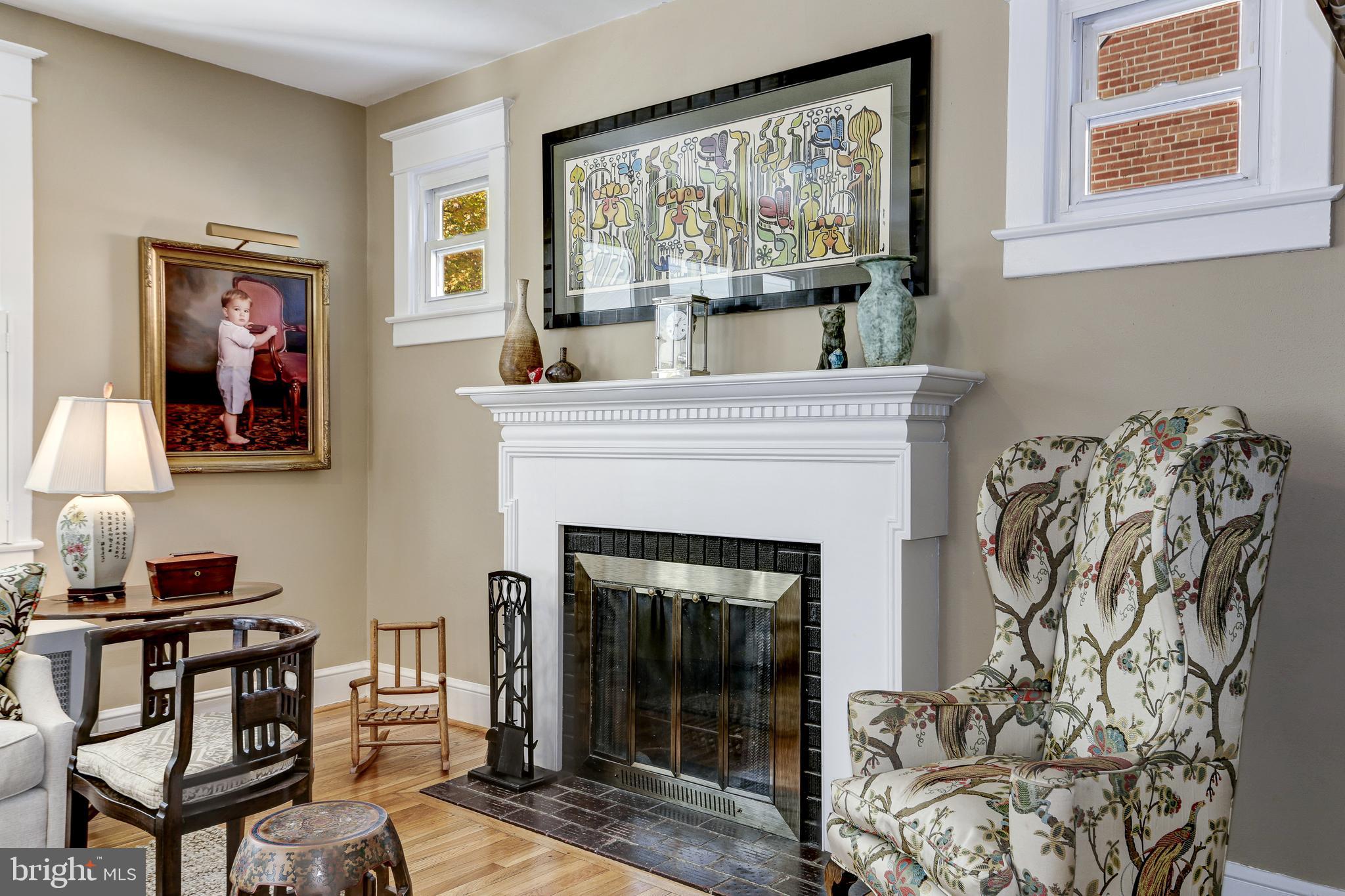 1109 Russell Road Alexandria, VA 22301 - Photo 11 of 50 Wood burning fireplace