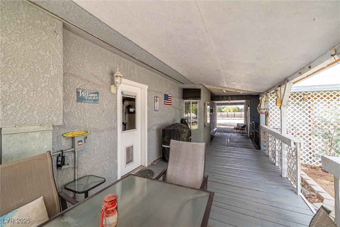 3951 West Blosser Ranch Road Pahrump, NV 89060 - Photo 25 of 35 View of wooden terrace