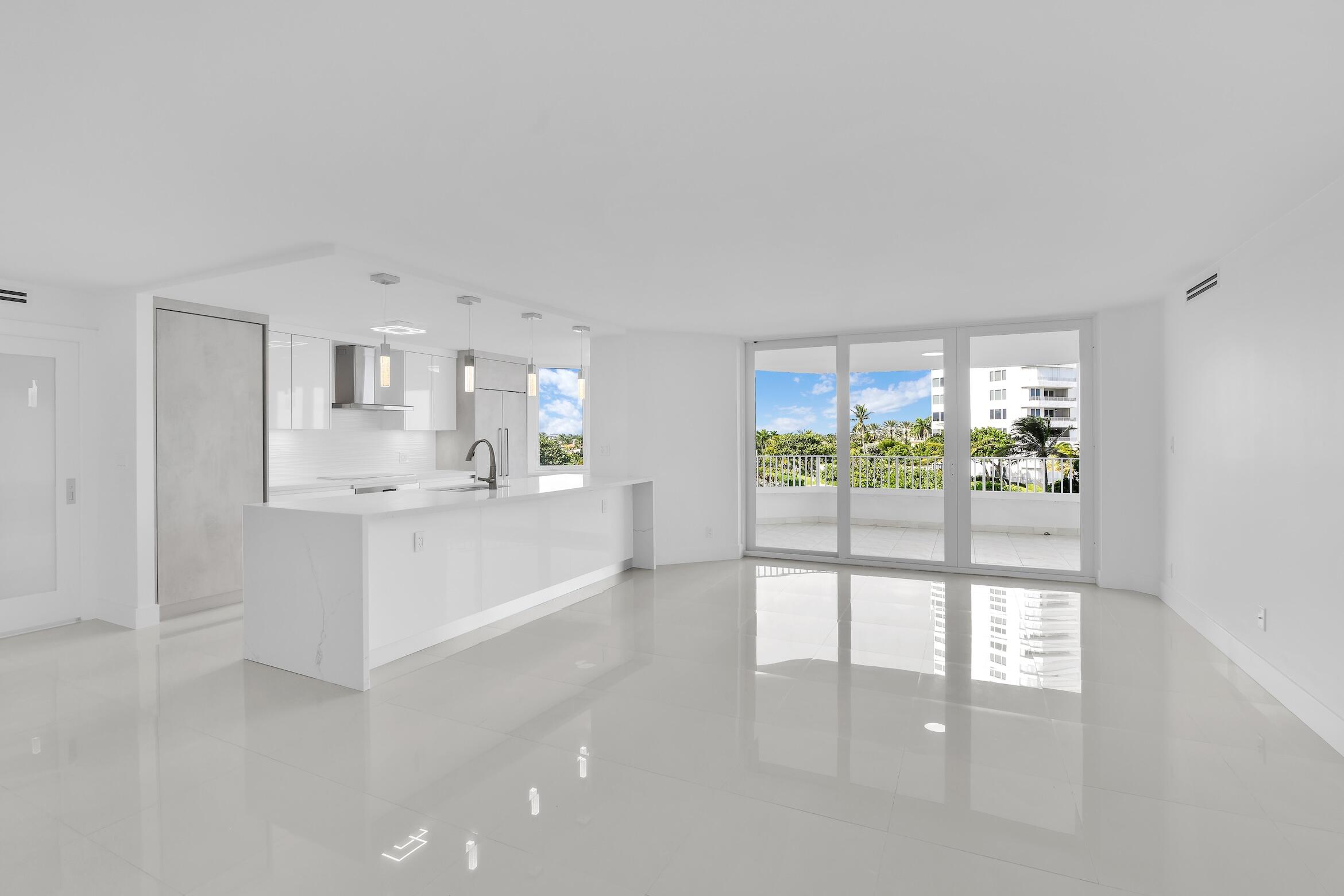550 South Ocean Boulevard, Unit 403 Boca Raton, FL 33432 - Photo 2 of 64 Living Room with open kitchen