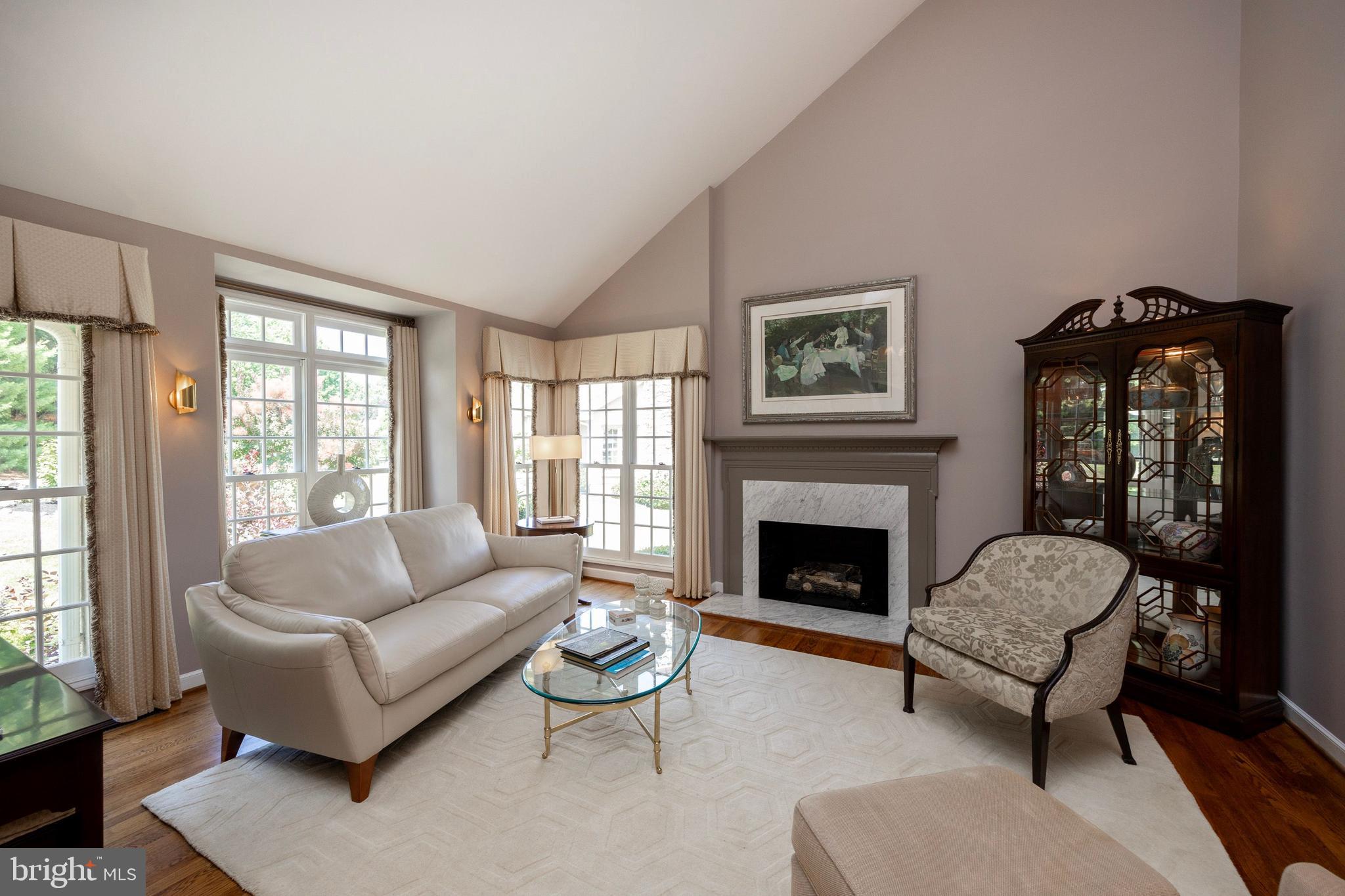 5 Brampton Road Malvern, PA 19355 - Photo 9 of 59 Living Room with Natural Gas Fireplace