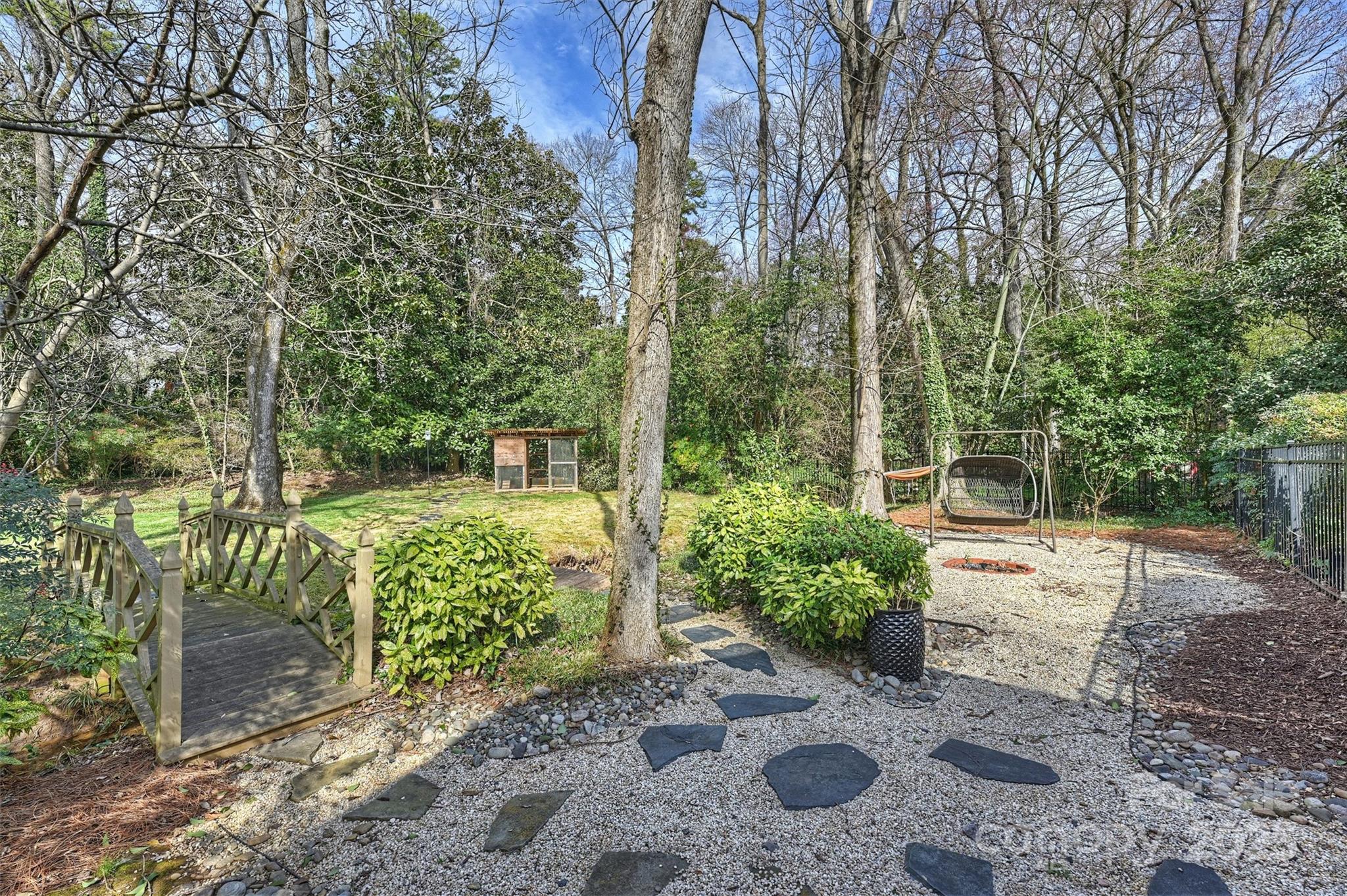 830 Jefferson Drive Charlotte, NC 28270 - Photo 33 of 38 a view of a garden with plants