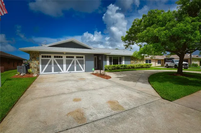 a view of a house with patio