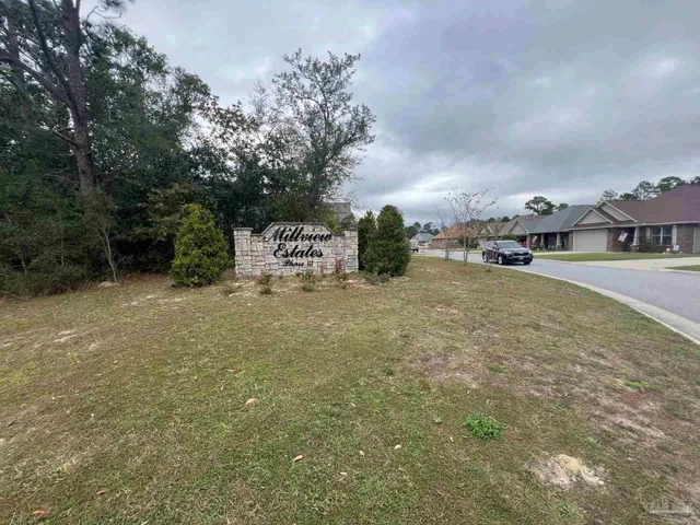 a view of a town with barn