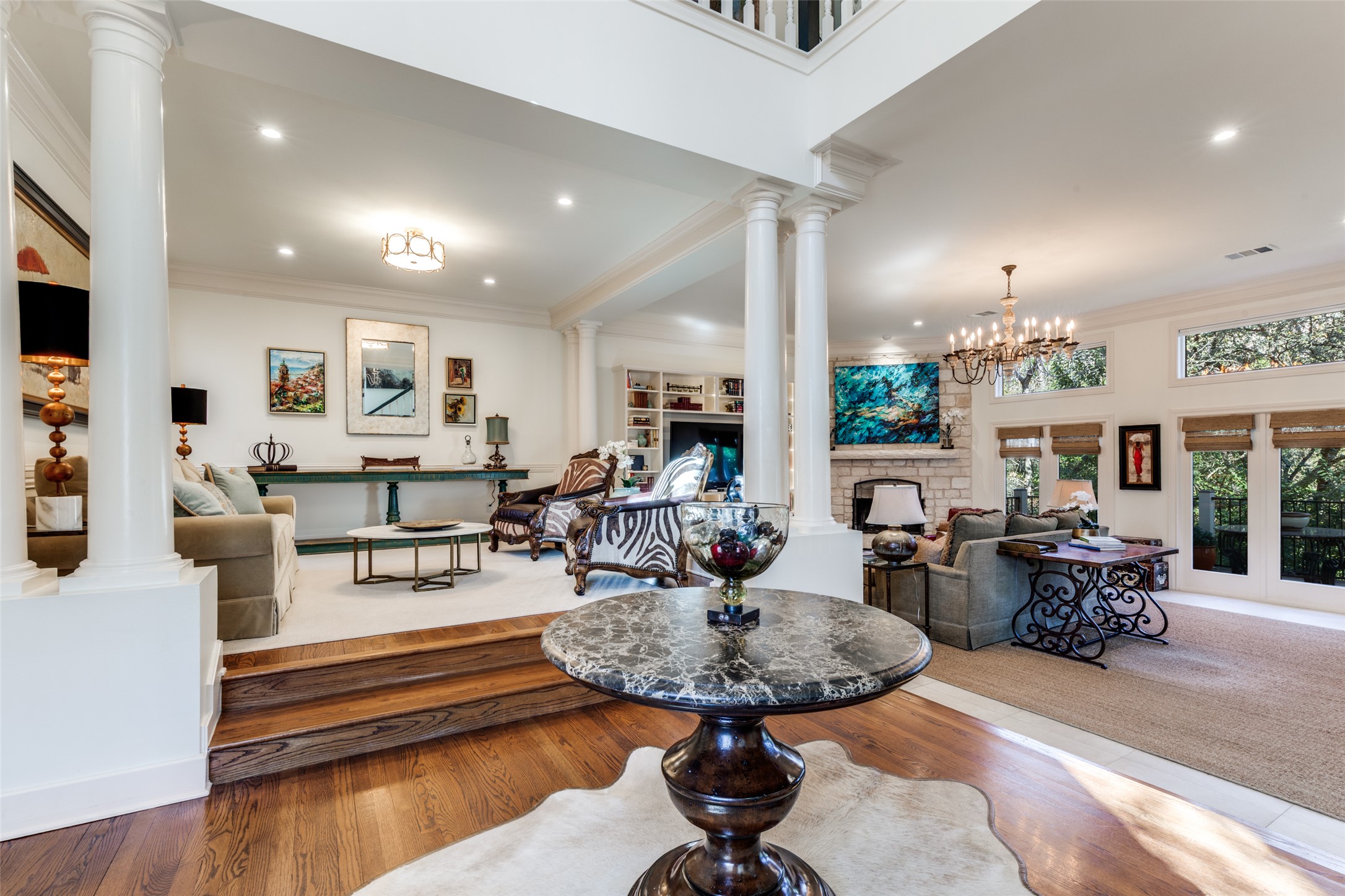 6815 Cougar Run Austin, TX 78731 - Photo 2 of 27 Gorgeous entry with 2 living areas