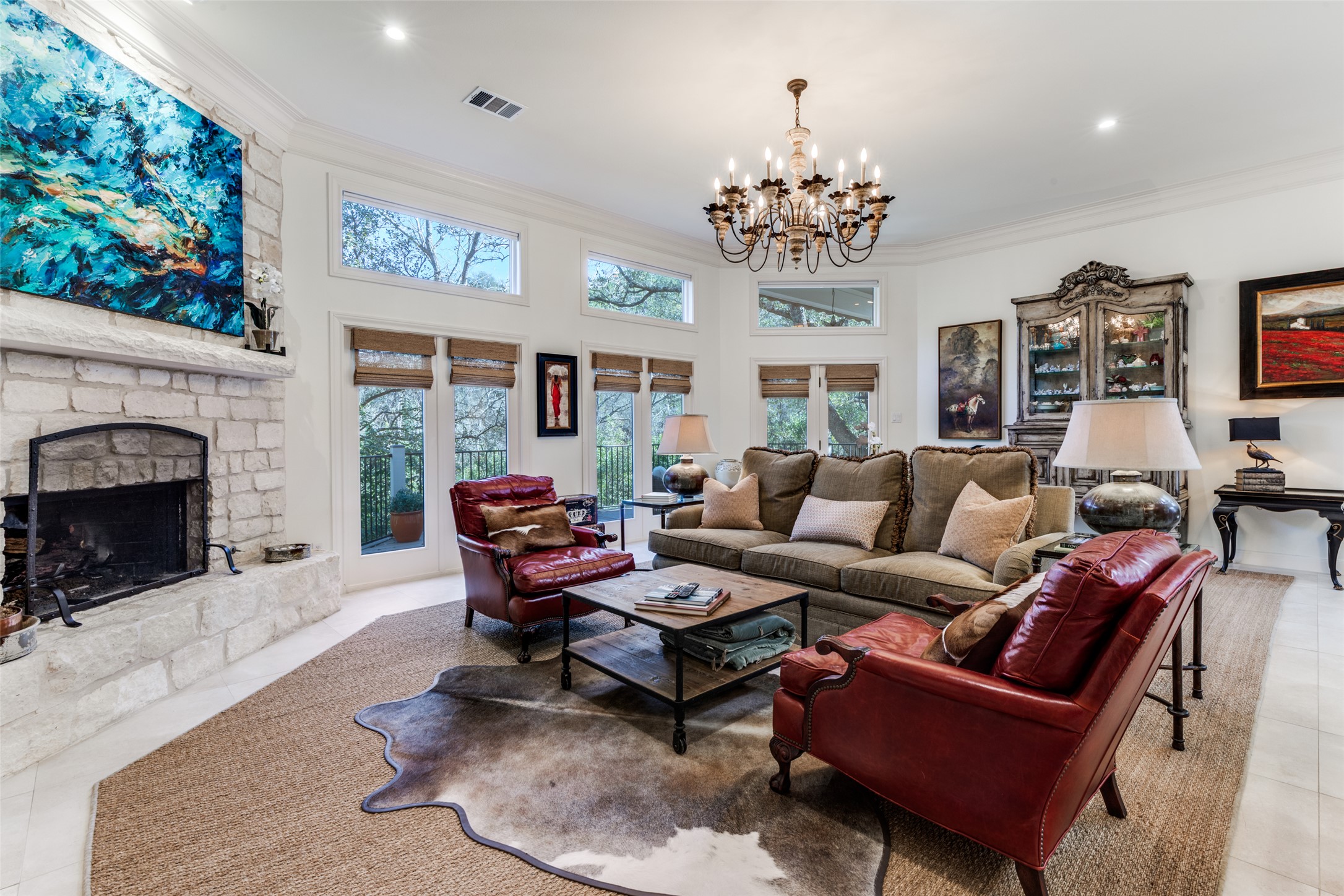 6815 Cougar Run Austin, TX 78731 - Photo 3 of 27 Main living area opens to deck