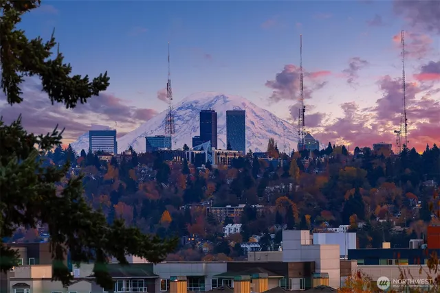 a view of a city with lots of residential buildings