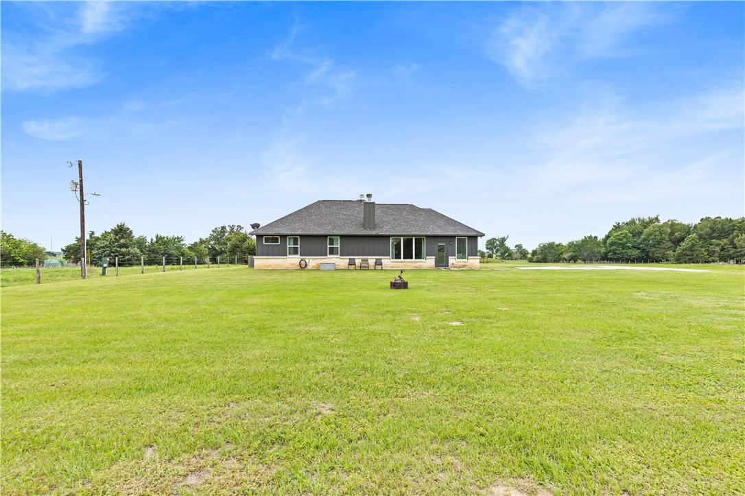596 J W Martine Road Hearne, TX 77859 - Photo 28 of 36 a view of a lake with a big yard