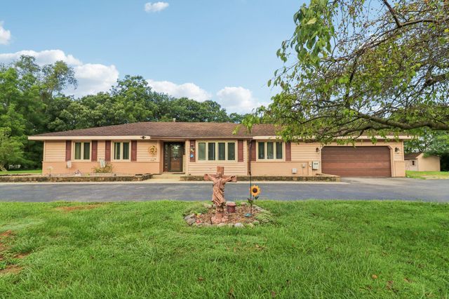 a front view of a house