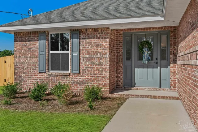 a view of entrance front of house