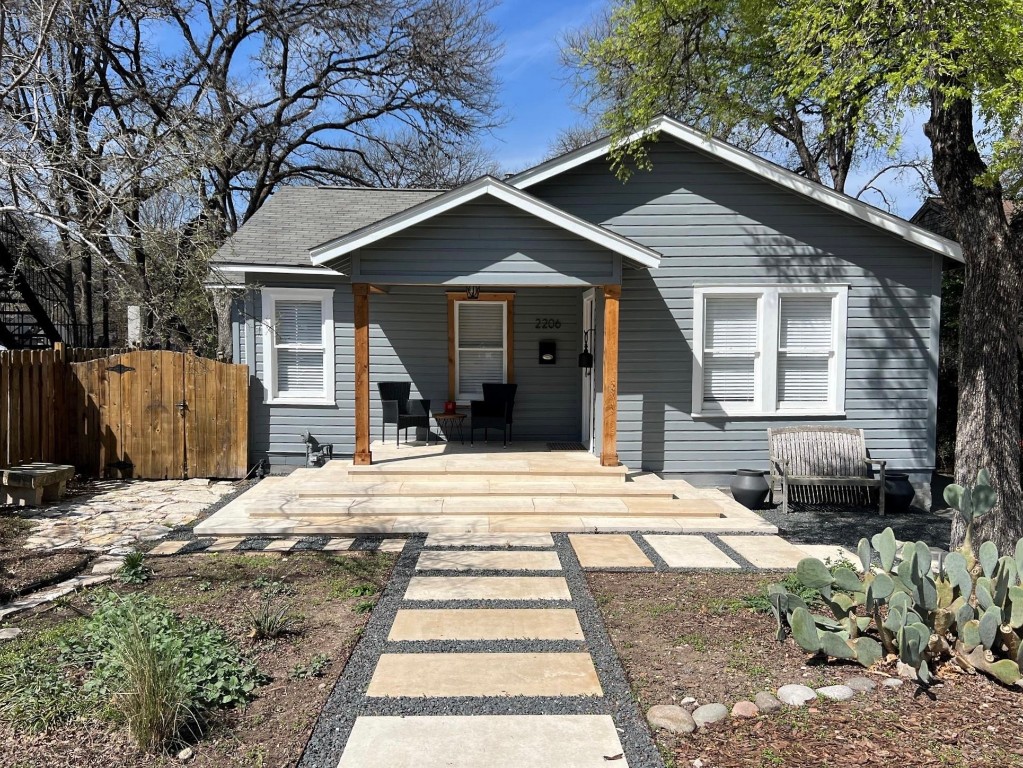 2206 Mountain View Road Austin, TX 78703 - Photo 1 of 1 a front view of a house with a yard