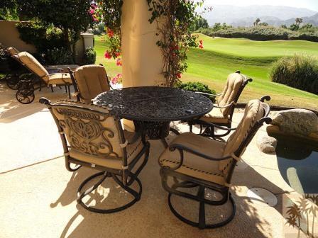 54595 Winged Foot La Quinta, CA 92253 - Photo 4 of 19 a view of a table and chairs in the patio