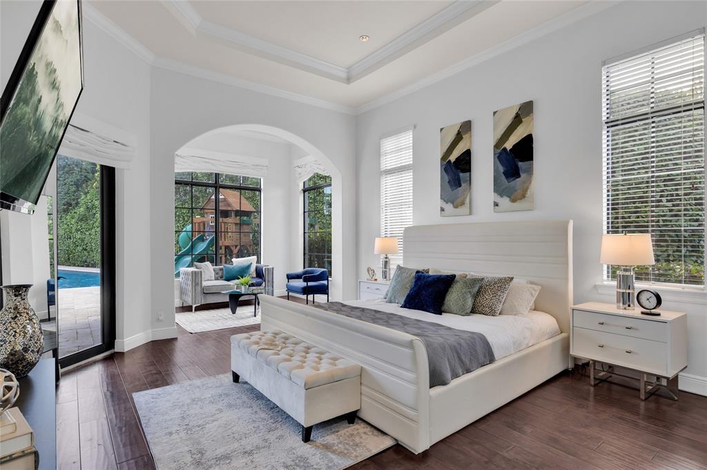 6915 Long Leaf Drive Parkland, FL 33076 - Photo 26 of 80 a bedroom with furniture and a large window