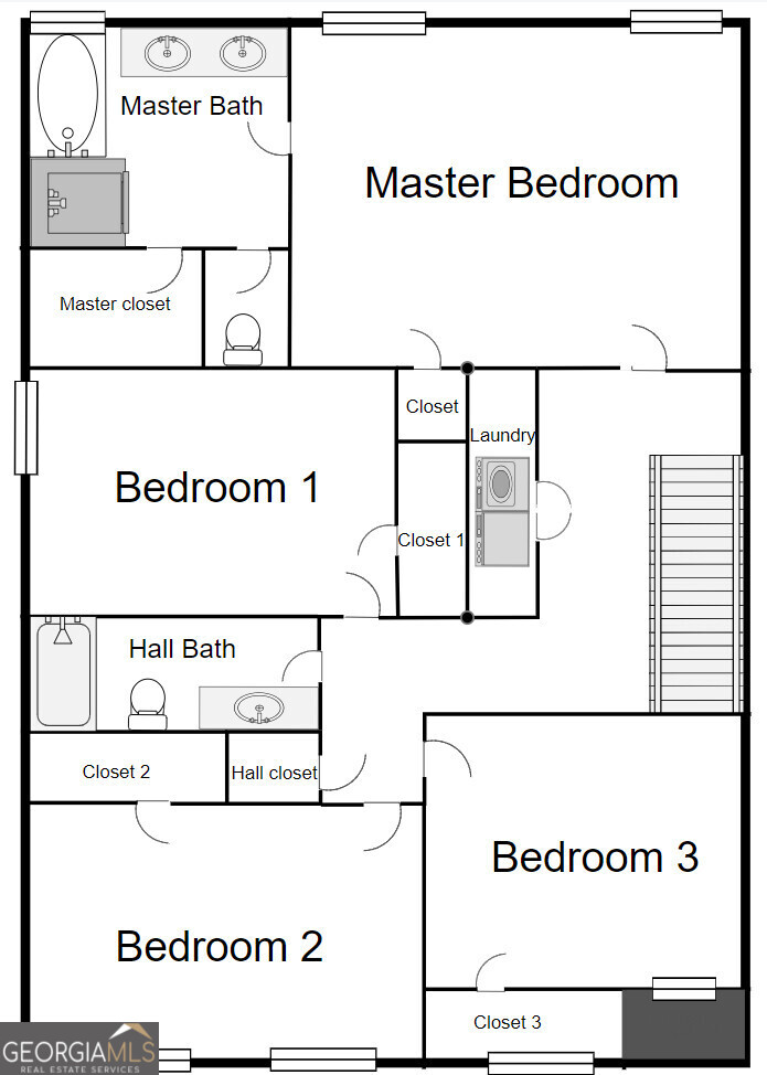 5920 Seabright Lane Atlanta, GA 30349 - Photo 18 of 18 a picture of a white and black white and white