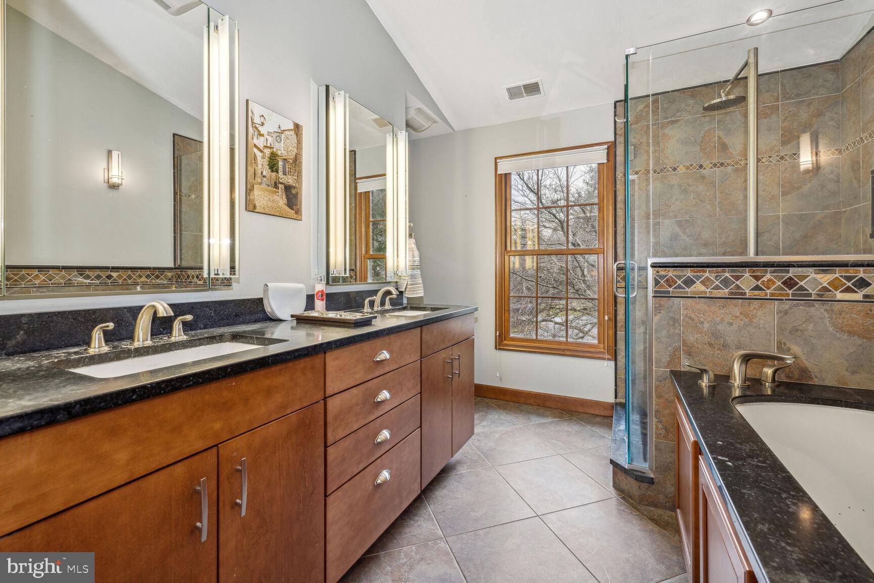 13303 Query Mill Road North Potomac, MD 20878 - Photo 22 of 42 Step in shower, double sinks, soaking tub