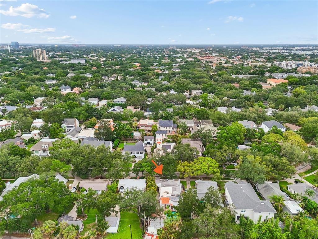 2434 West Prospect Road Tampa, FL 33629 - Photo 39 of 45 an aerial view of residential houses with outdoor space and trees