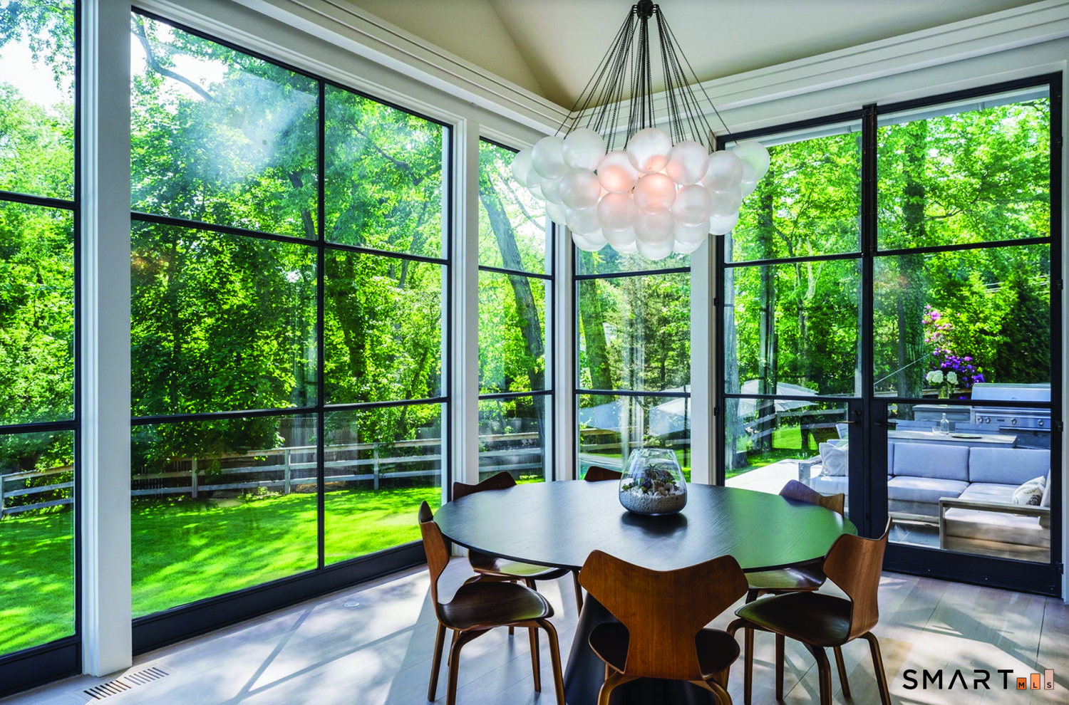 143 Roseville Road Westport, CT 06880 - Photo 6 of 14 a view of a dining room with furniture window and outside view