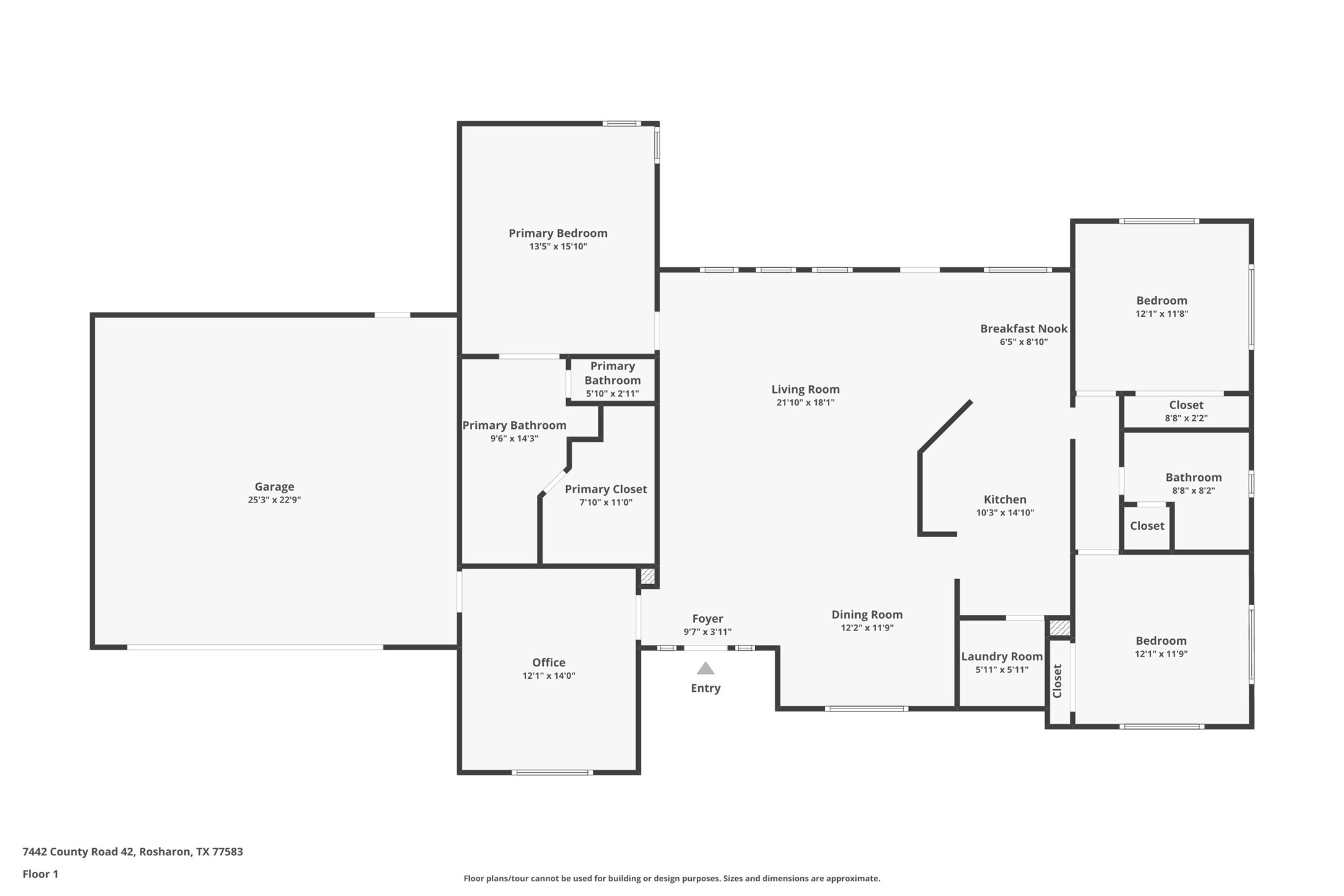 7442 County Road 42 Rosharon, TX 77583 - Photo 43 of 43 a picture of floor plan