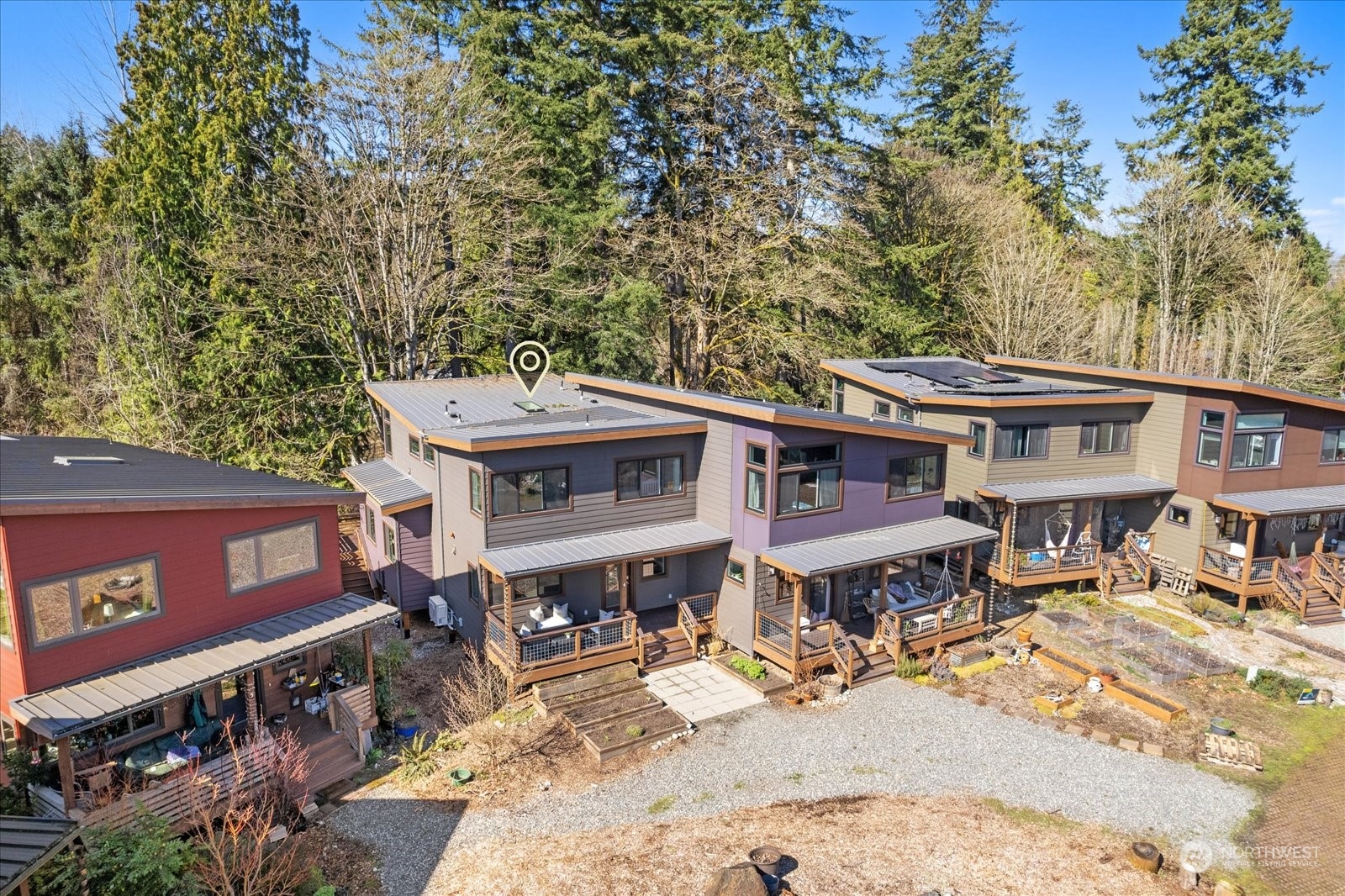 1402 194th Street Southeast, Unit 4 Bothell, WA 98012 - Photo 28 of 40 an aerial view of a house with a yard