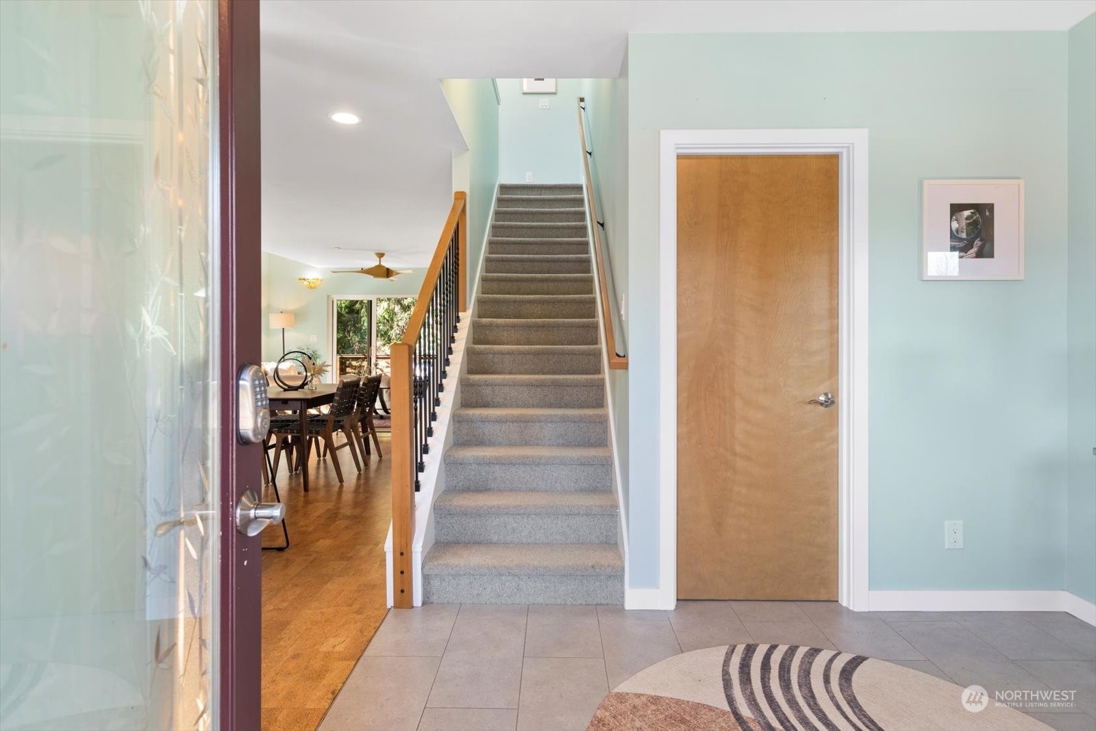 1402 194th Street Southeast, Unit 4 Bothell, WA 98012 - Photo 3 of 40 a view of hallway with stairs and furniture