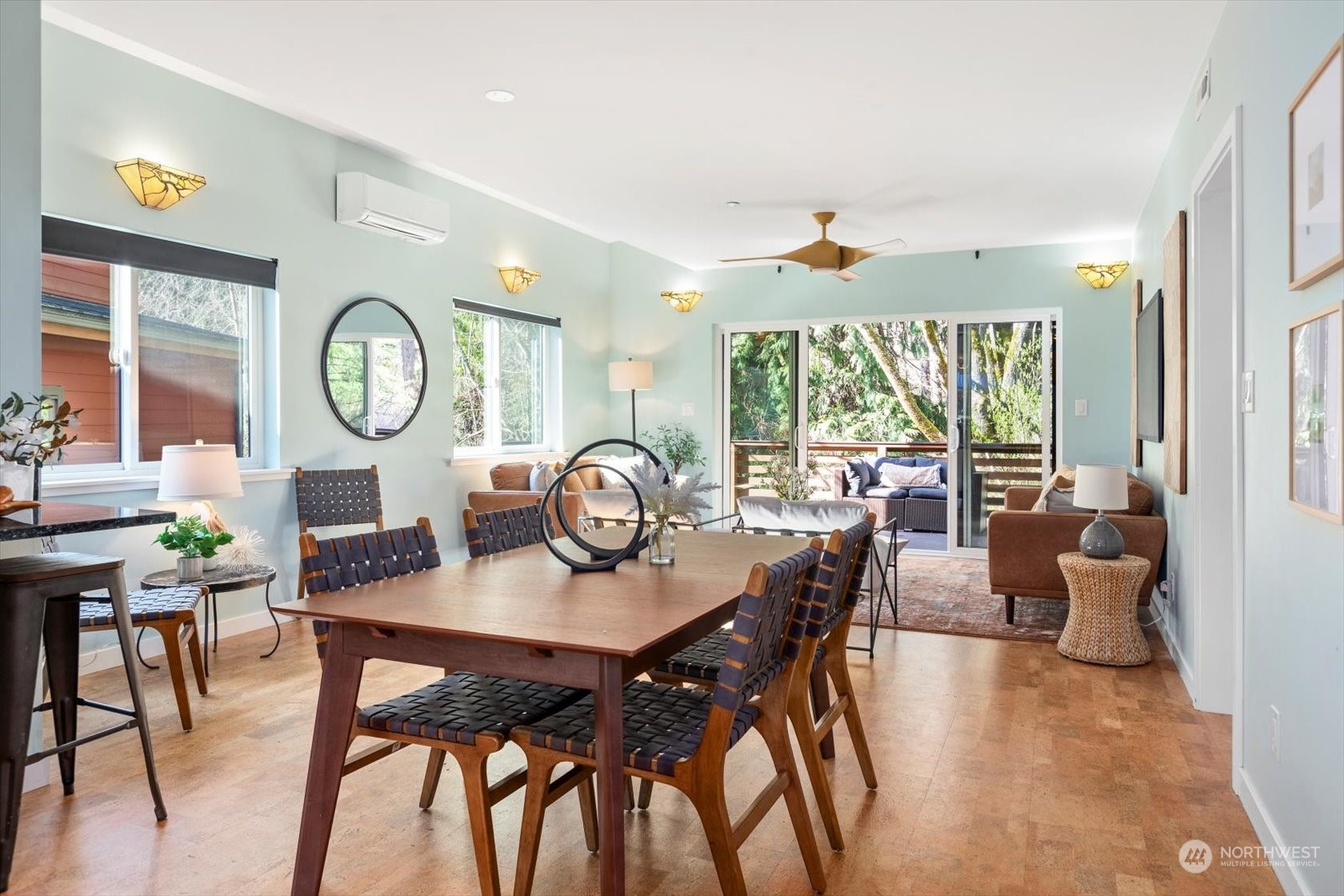 1402 194th Street Southeast, Unit 4 Bothell, WA 98012 - Photo 10 of 40 a view of a dining room with furniture window and wooden floor