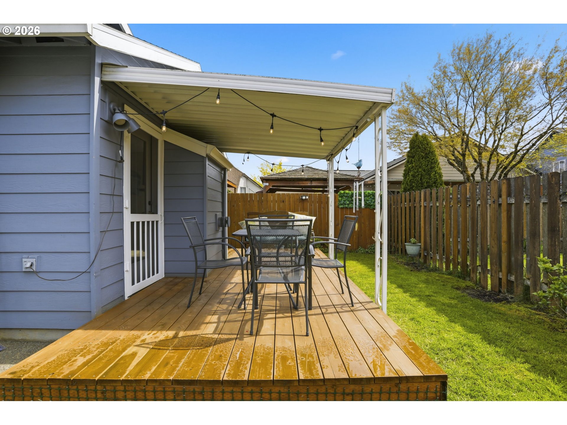 858 Southwest 24th Street Troutdale, OR 97060 - Photo 28 of 32 a view of a backyard with a small cabin