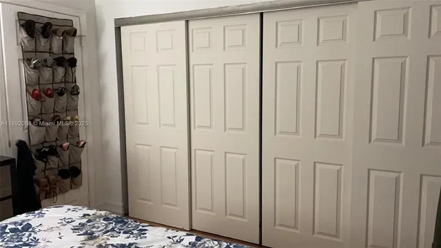 a view of a closet area