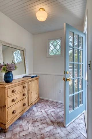 a view of storage and utility room