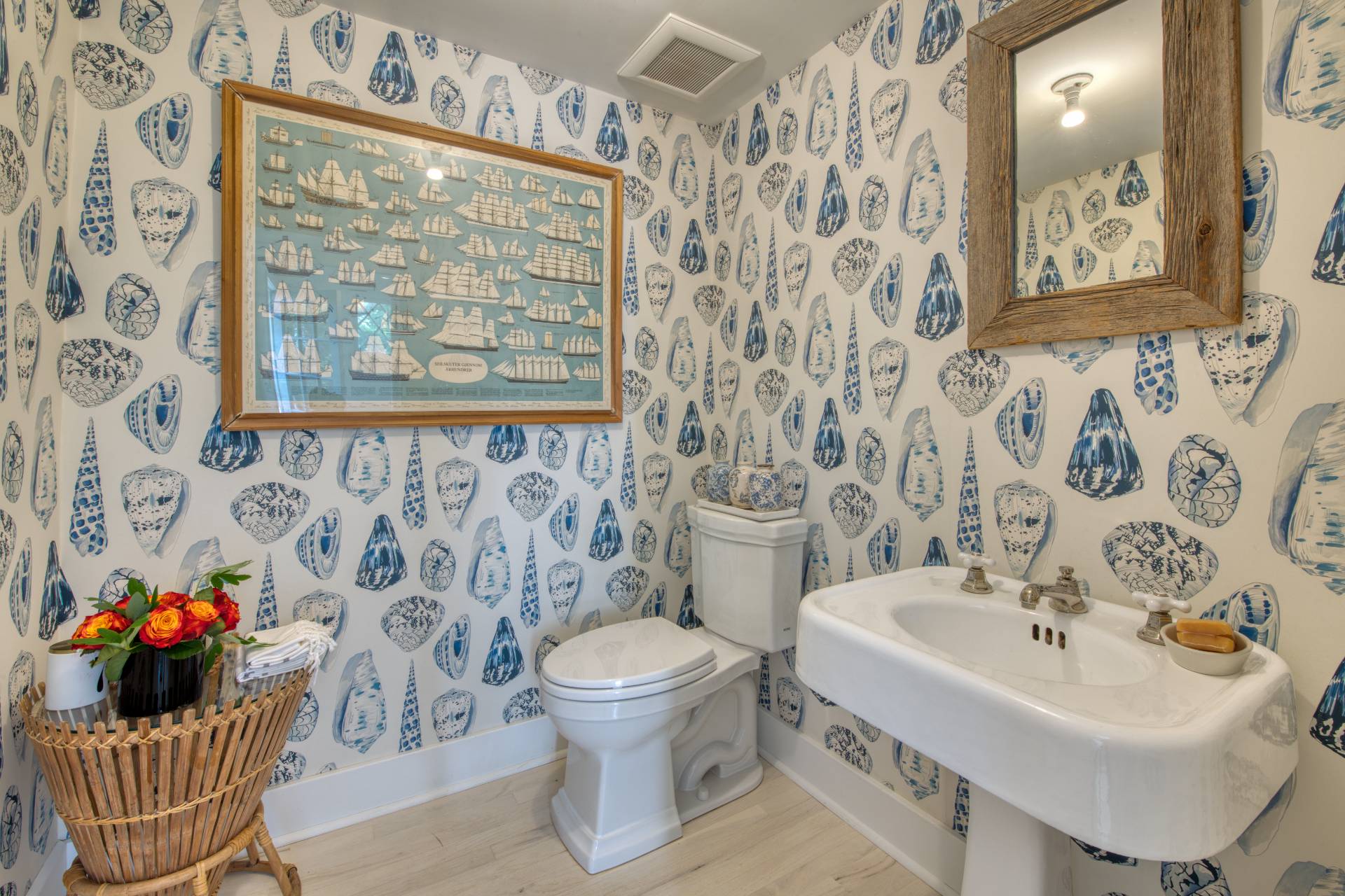 75 Narod Boulevard Water Mill, NY 11976 - Photo 9 of 29 a bathroom with a sink and a mirror