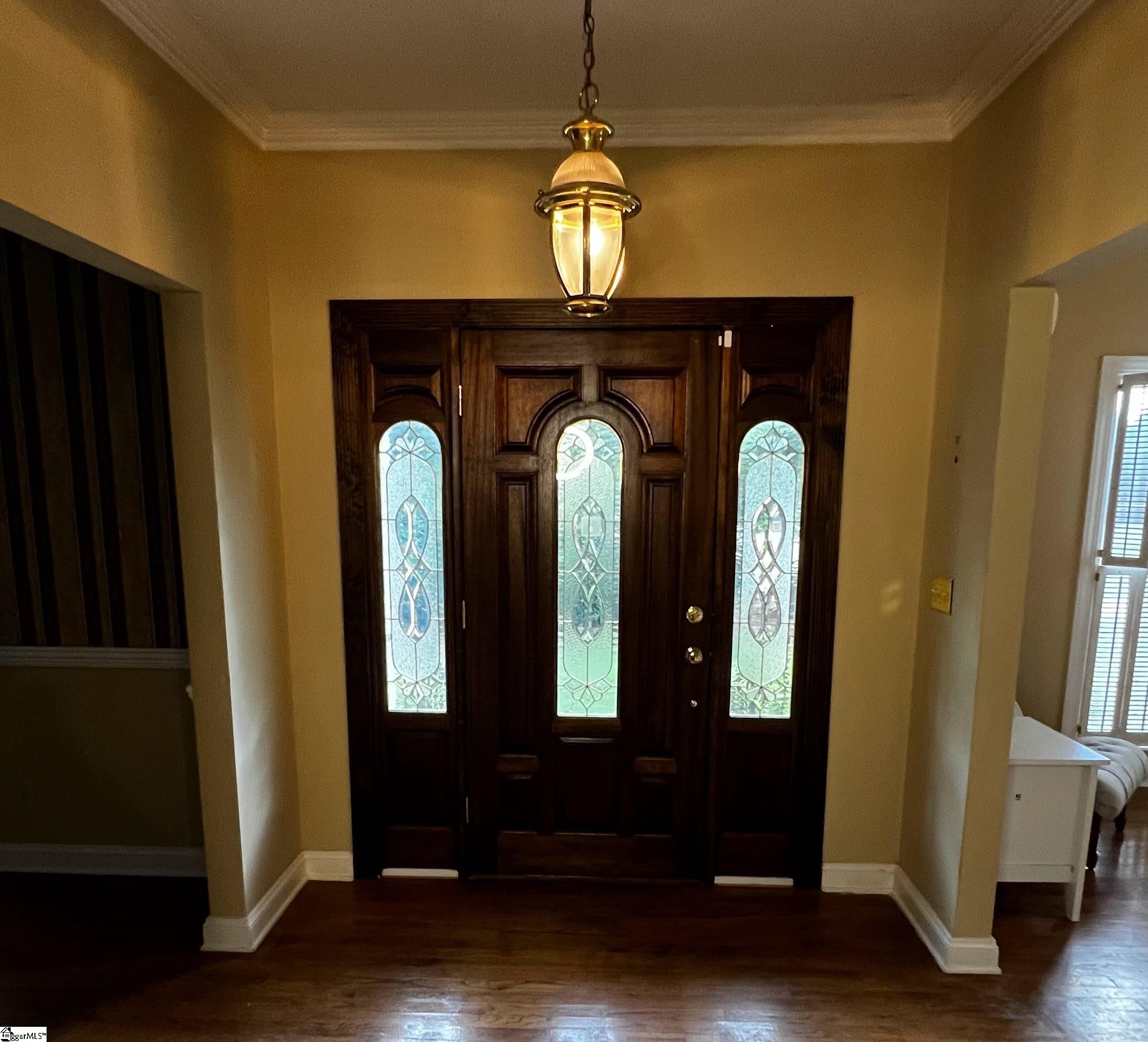 102 Ridge Road Greenville, SC 29607 - Photo 3 of 25 View of the beautiful glass stained windows, from inside the house.