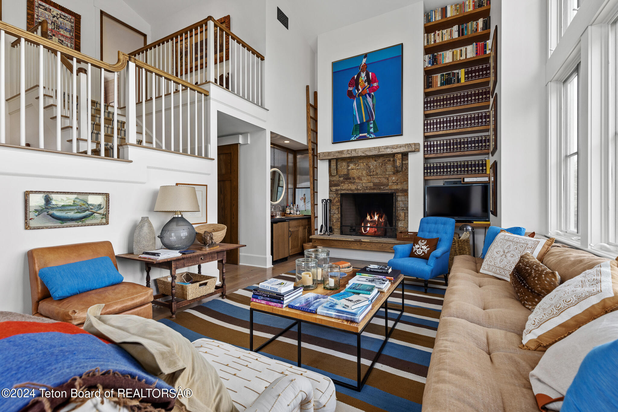 255 East Lucas Riva Ridge Road Jackson, WY 83001 - Photo 20 of 38 Wynken Guest Cottage Living Area