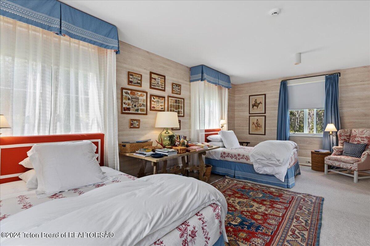 255 East Lucas Riva Ridge Road Jackson, WY 83001 - Photo 23 of 38 Wynken Guest Cottage Bedroom #1