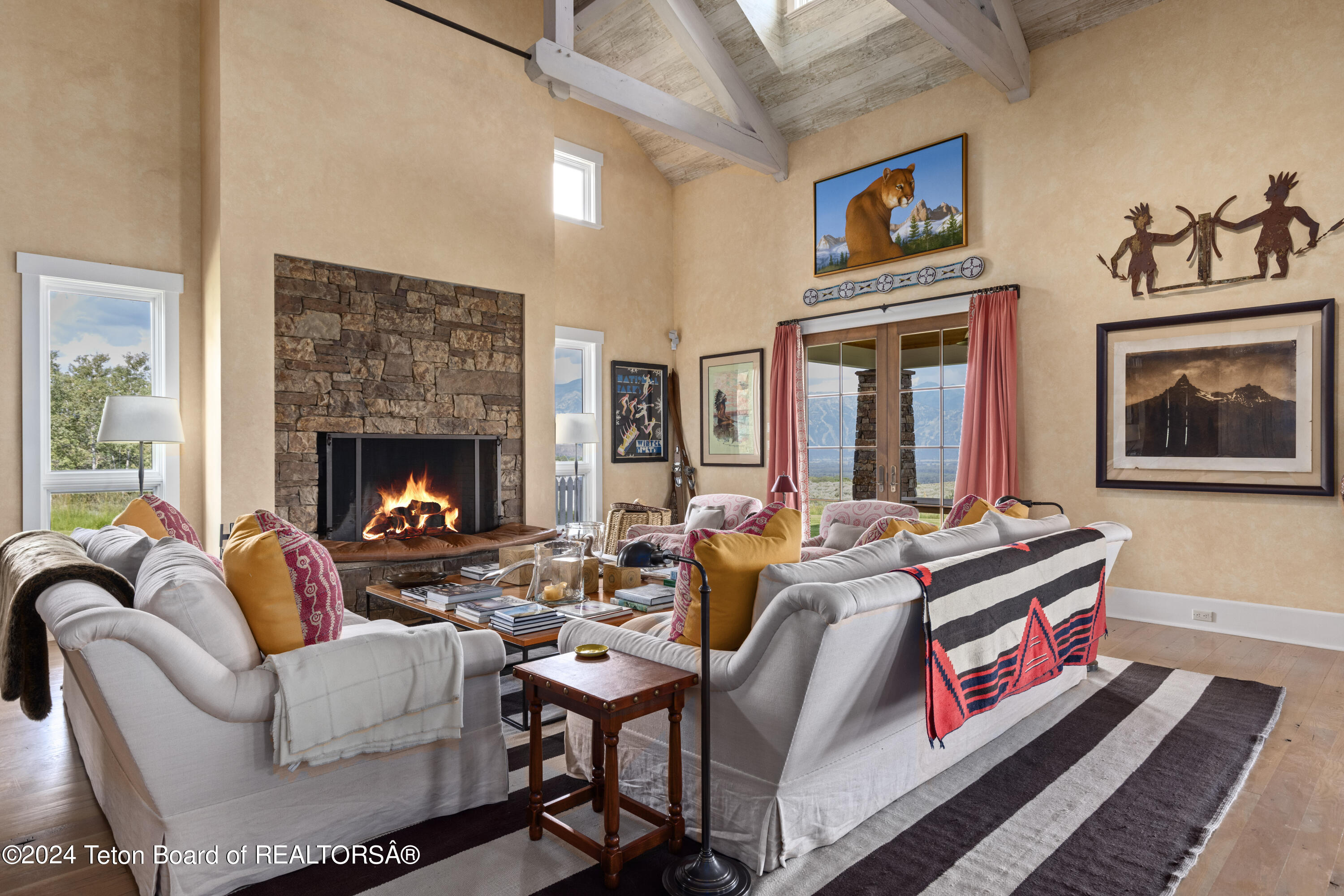 255 East Lucas Riva Ridge Road Jackson, WY 83001 - Photo 10 of 38 Main House Living Area