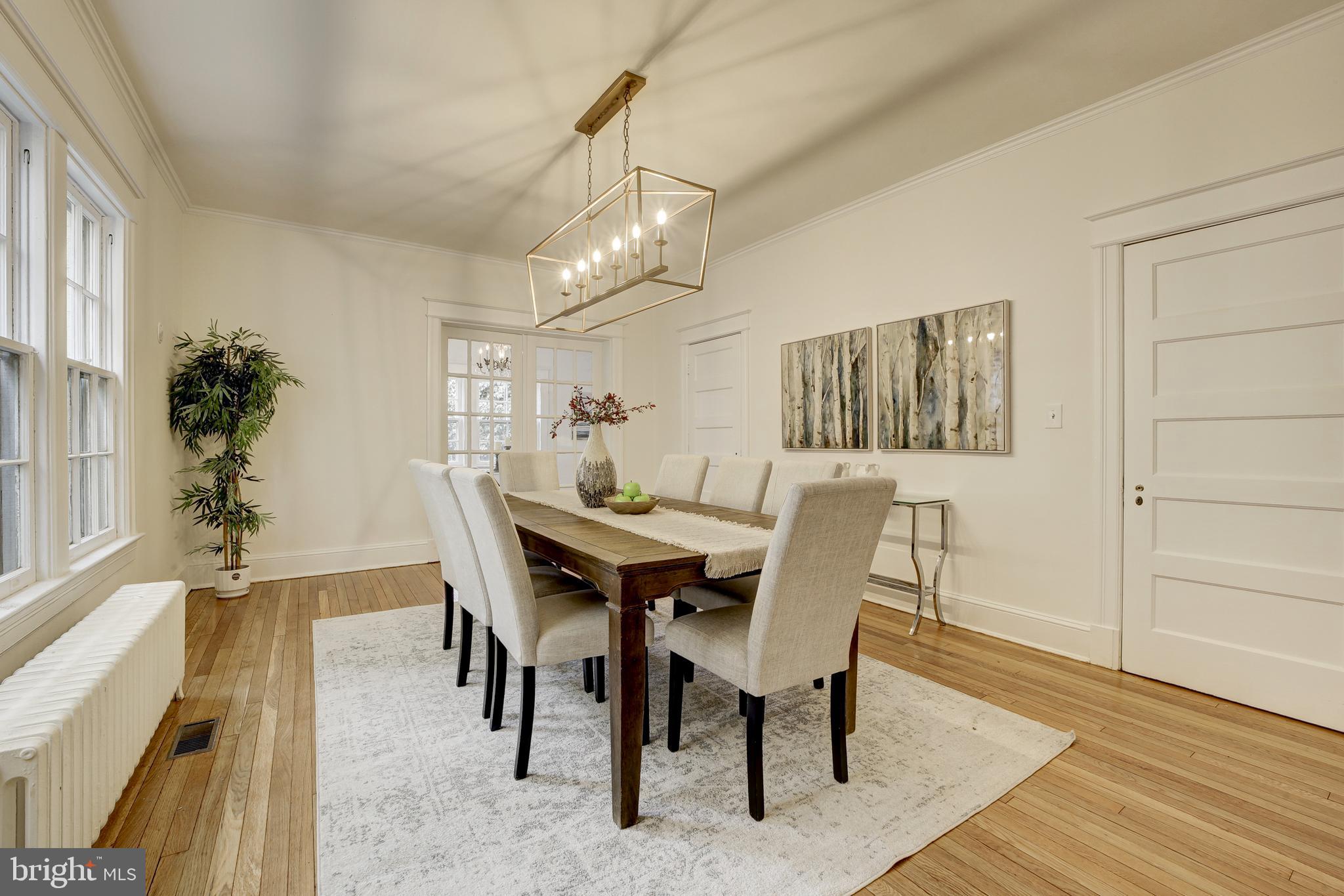 2849 29th Street Northwest Washington, DC 20008 - Photo 12 of 38 a view of a dining room with furniture and wooden floor