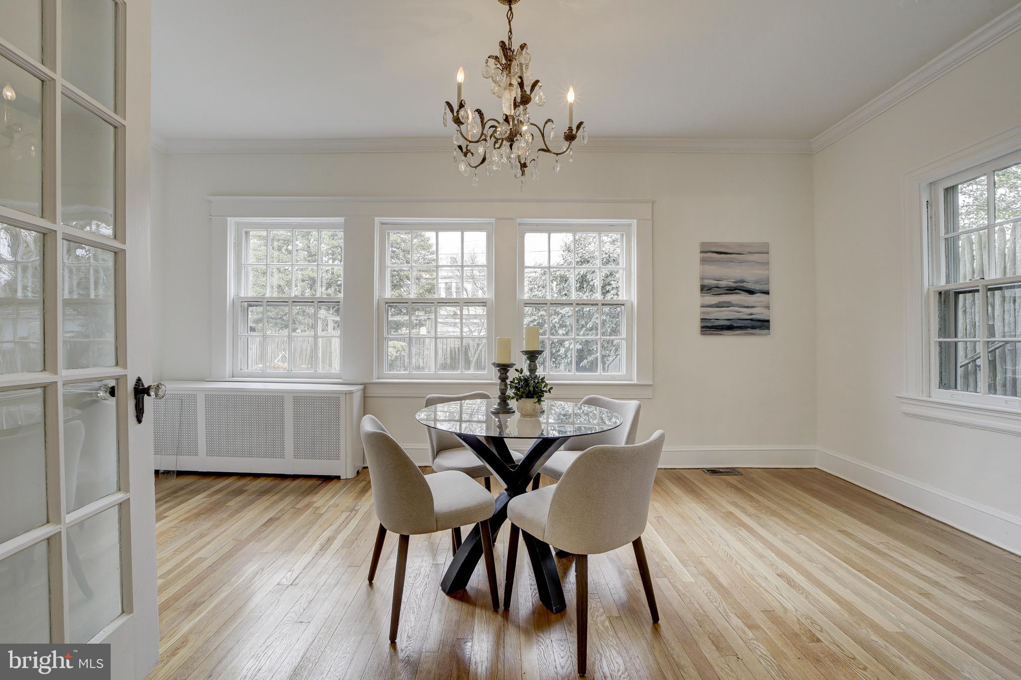 2849 29th Street Northwest Washington, DC 20008 - Photo 15 of 38 a view of a dining room with furniture window and wooden floor