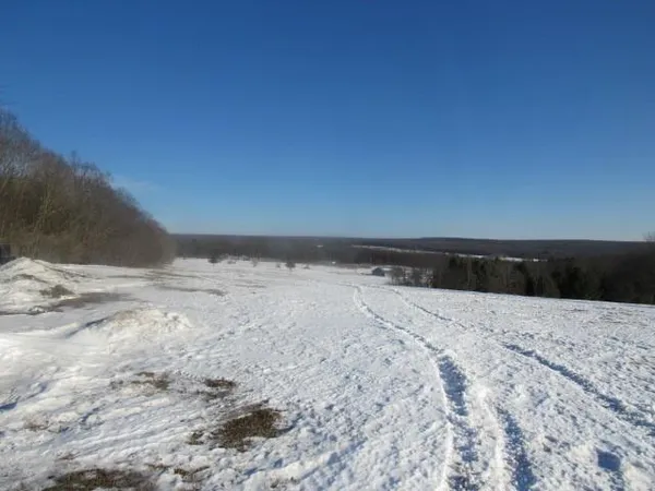 a view of snow on the beach
