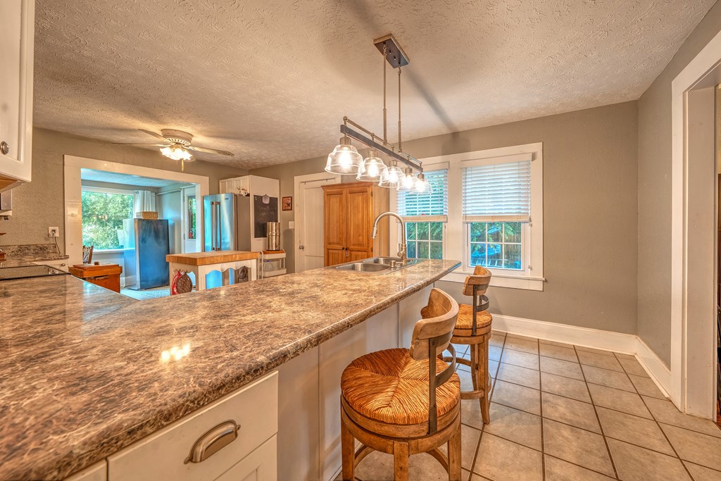 105 Bypass Road Morganton, GA 30560 - Photo 8 of 40 Large Kitchen with Butcher Block Island