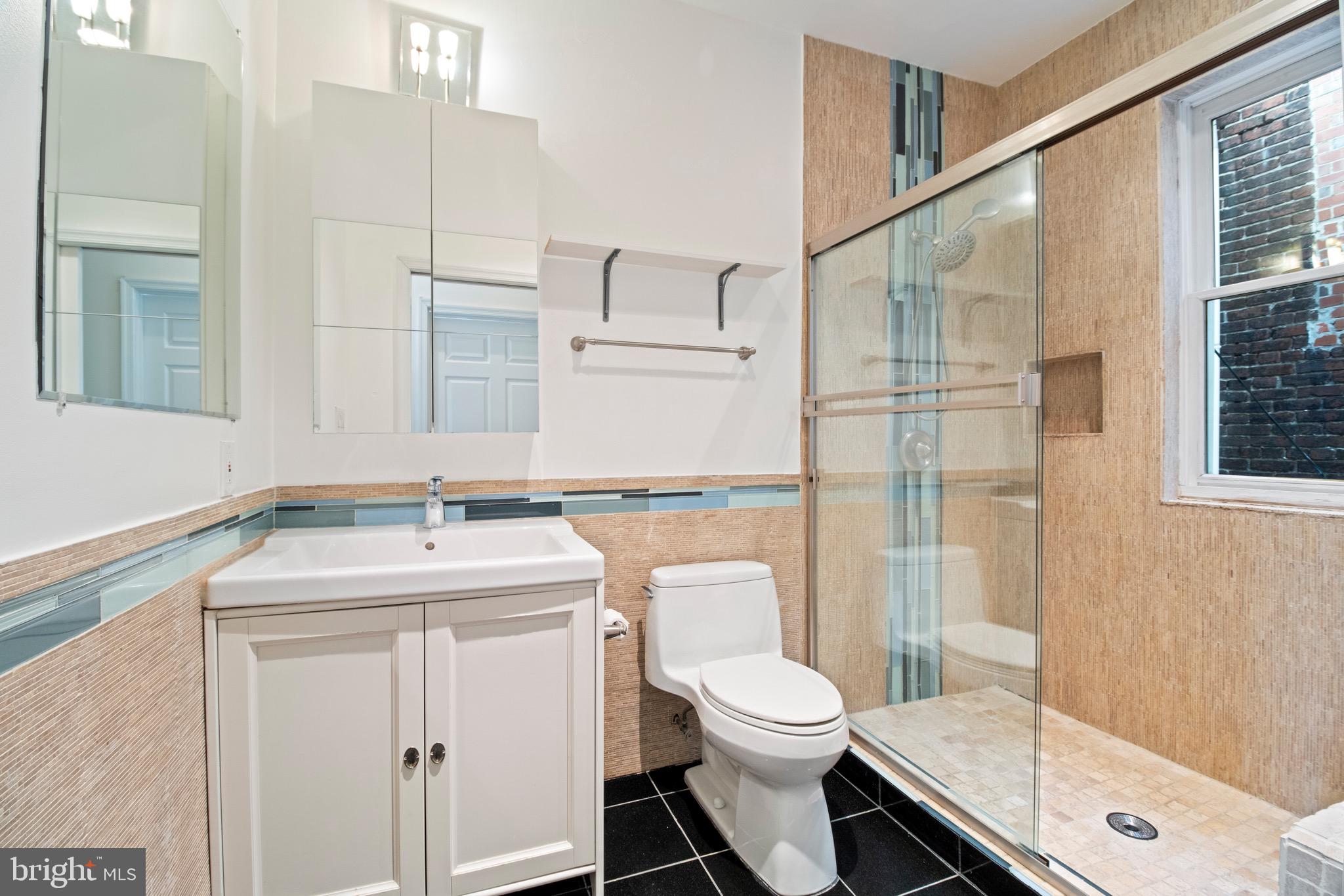 801 East Capitol Street Southeast Washington, DC 20003 - Photo 17 of 29 a bathroom with a sink a toilet and shower
