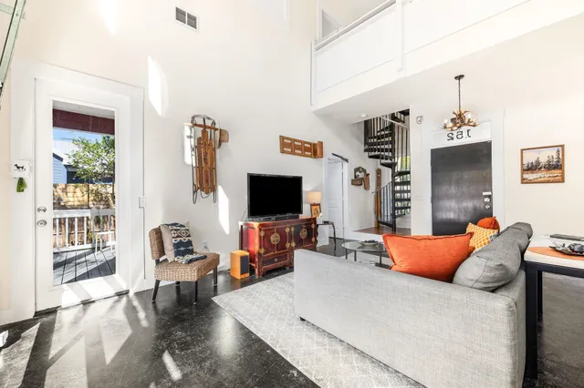 a view of a living room