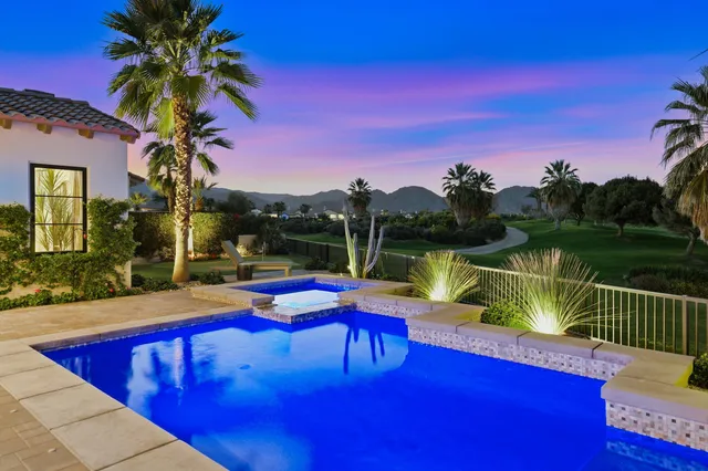 a view of a lake with a mountain in the background