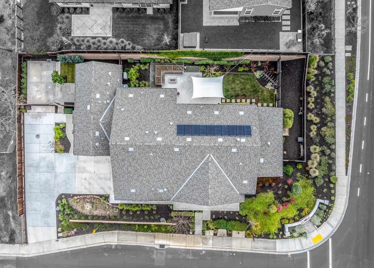 580 Boyd Road Pleasant Hill, CA 94523 - Photo 58 of 60 an aerial view of a house with a garden and plants